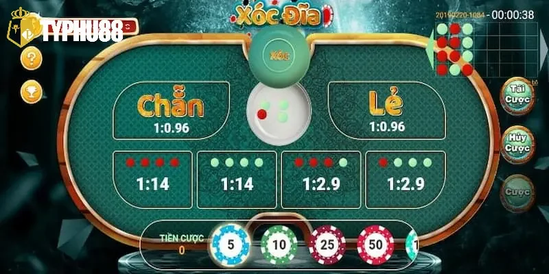Quy trình xóc đĩa trực tuyến